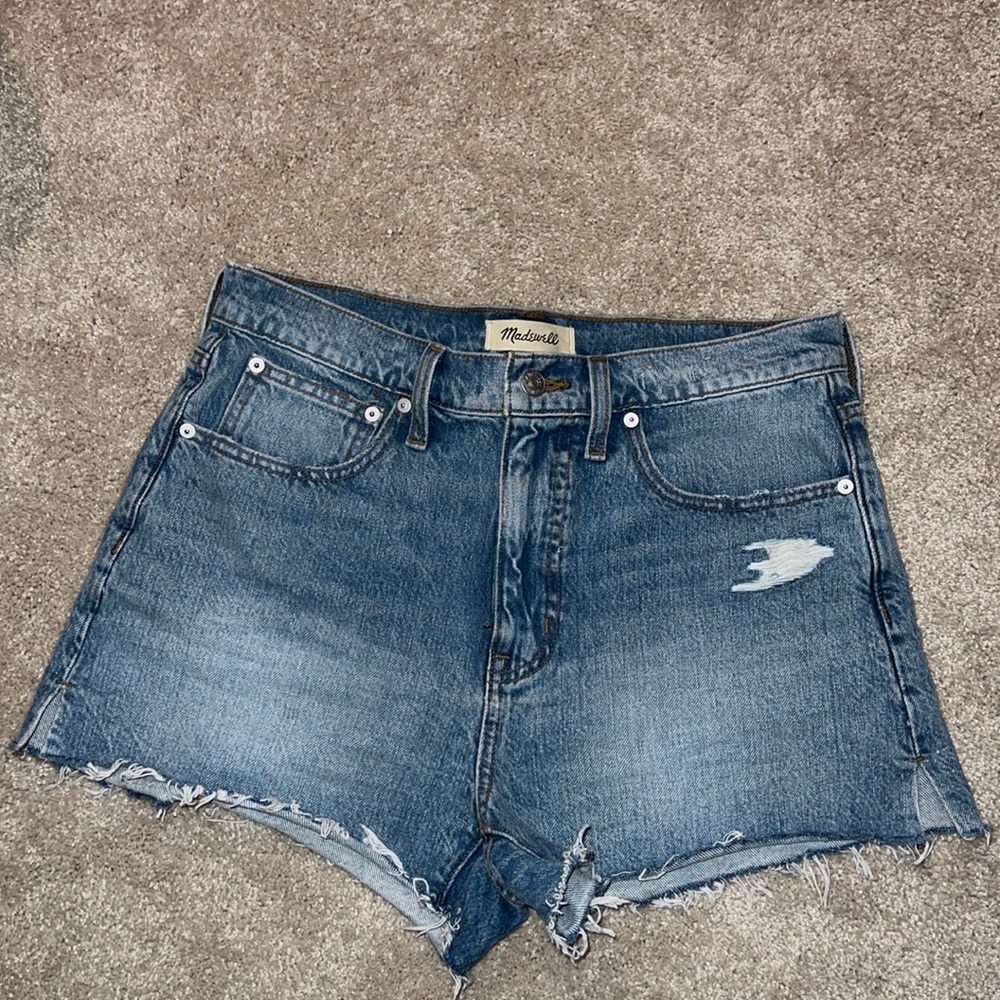 MADEWELL denim shorts with side slit